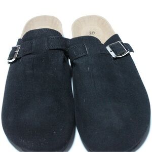 Men's Black Suede Loafers